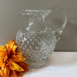 Tiara - Hobnail - Pitcher - Clear - 7 1/2" Tall - 44 oz. - Beautiful!
